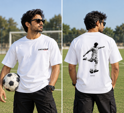 Live to Play – Football Graphic T-Shirt